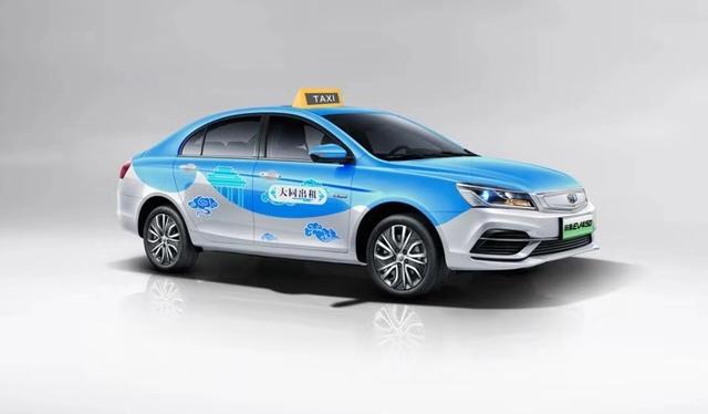 大同新能源出租车图形申请商标权 清新之美蕴含地域特色