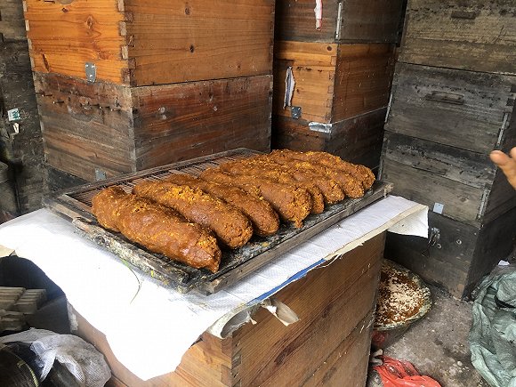 蜜蜂最近的花蜜饲料。(图片来源:张钦)