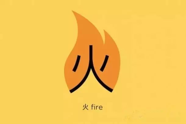 在设计时,根据汉字的意思创作插图来解释文字.