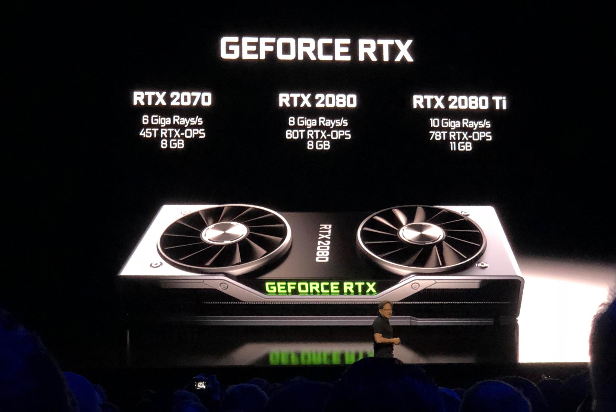 gc 2018:英伟达发布全新rtx20系列显卡,499美元起