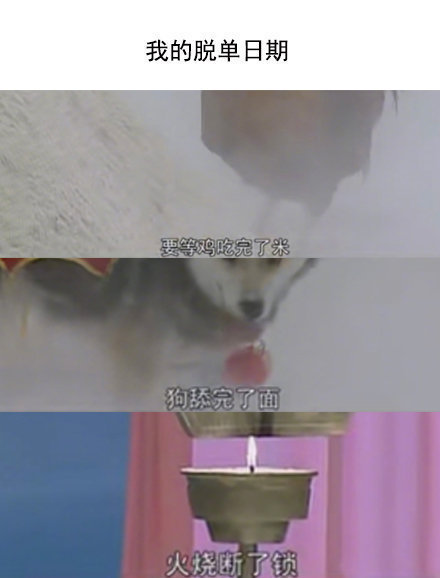 怕不是要等到《西游记》里天庭的鸡啄完米,狗舔完面,火烧断锁.