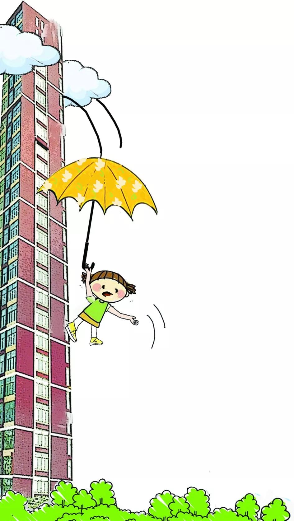 危险】安徽一6岁女童打着小花伞从13楼坠下,原因竟是……|花伞|动画片