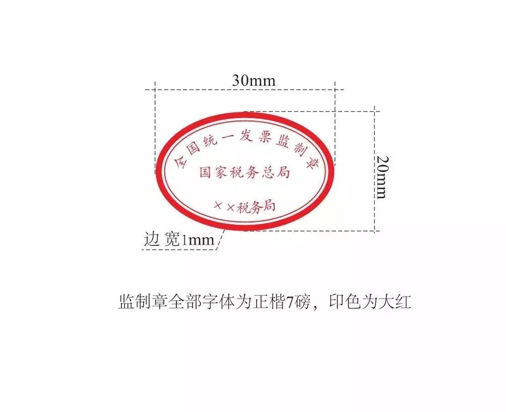 附件:發票監製章樣式4.公告施行時間:2018年7月23日(發佈之日).3.