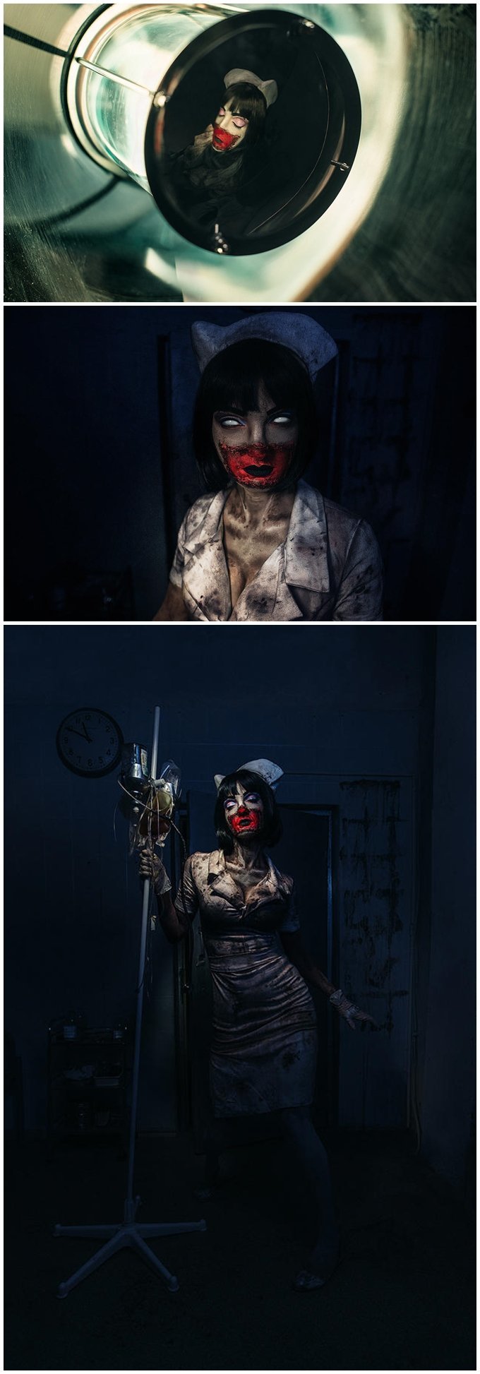 《寂静岭》女护士cos美图欣赏 面目狰狞身材性感!