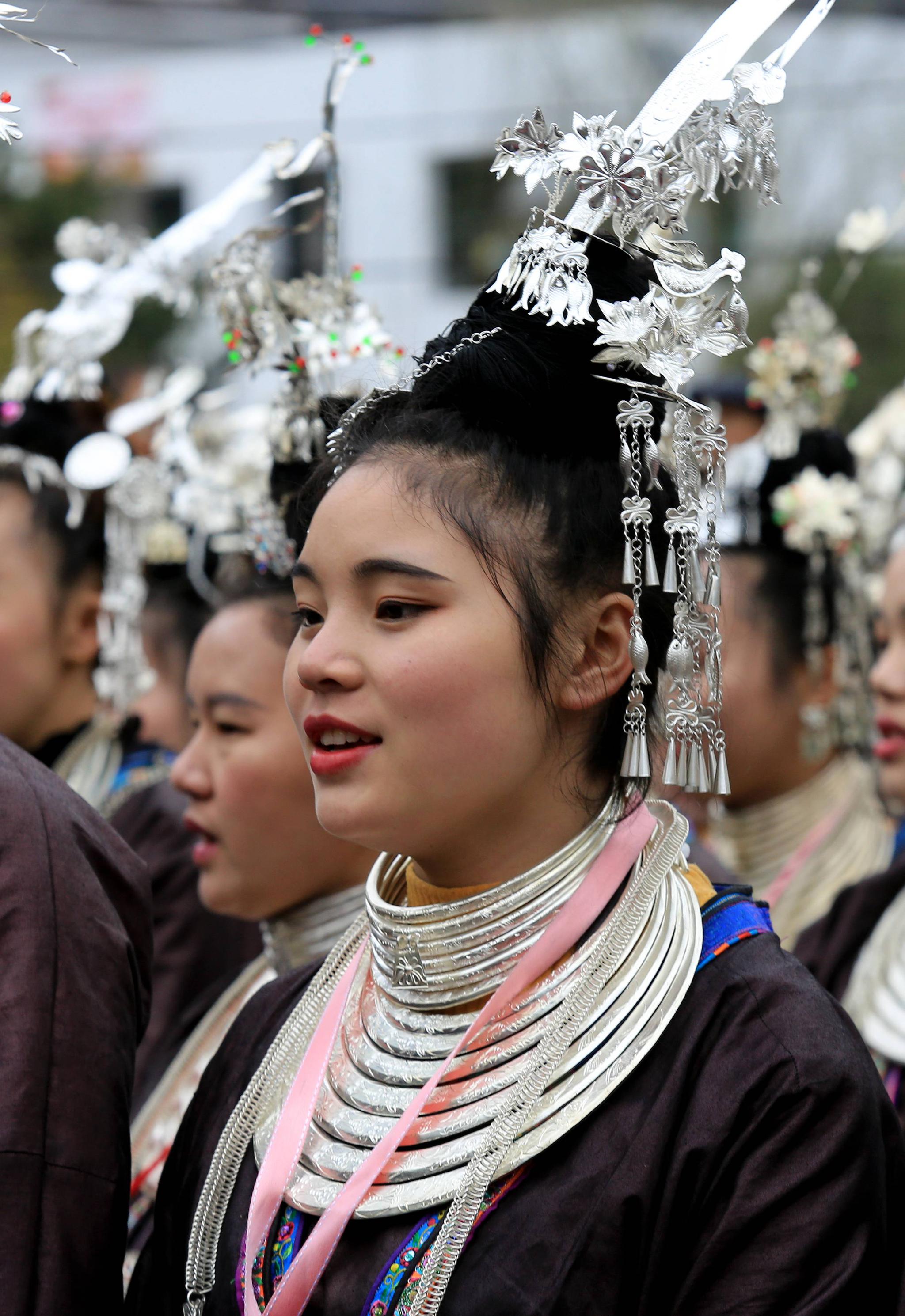 千人踩歌堂 侗寨闹新春|侗族|西山镇|从江县_新浪网