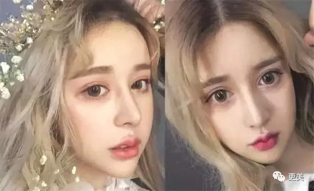 随着小清新网红的崛起,这种含珠唇成为现在网红们比较追求的唇形