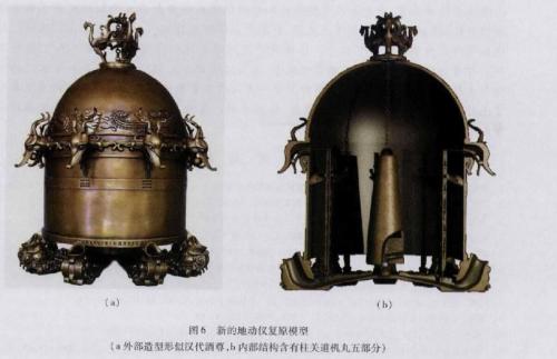 地动仪图片:张衡地动仪到底长啥样?我们翻了100多年的历史…… 图片来源:《地动仪复原模型的造型设计》截图