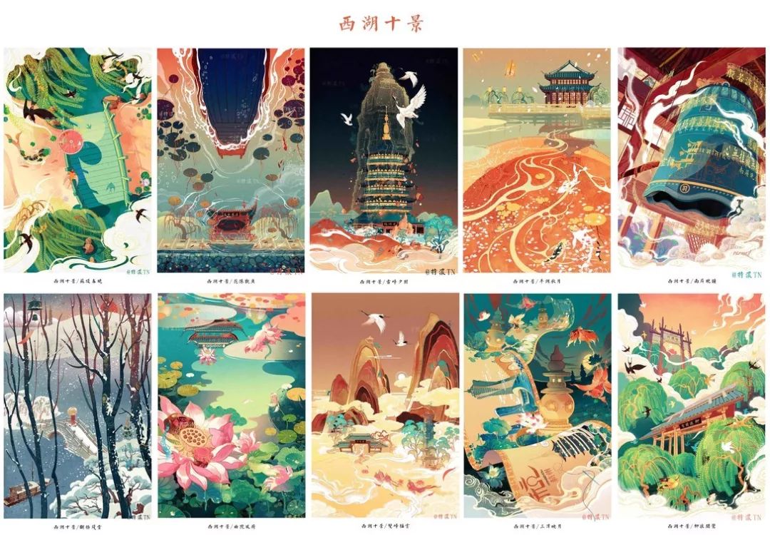 一个男生竟然可以把中国风的插画展现的如此细致......