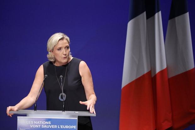 法国极右政党党魁,2017法国大选参选人玛丽娜·勒庞(marine le pen)此