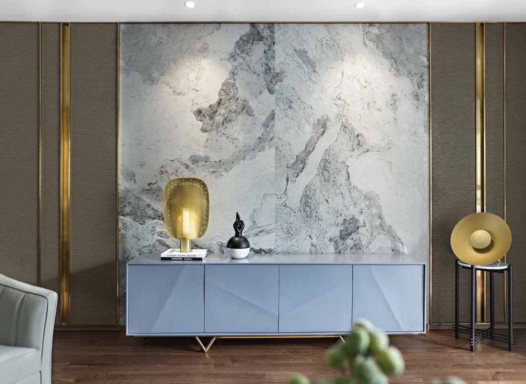 153平的现代轻奢风格，看见的人都照这样装修了