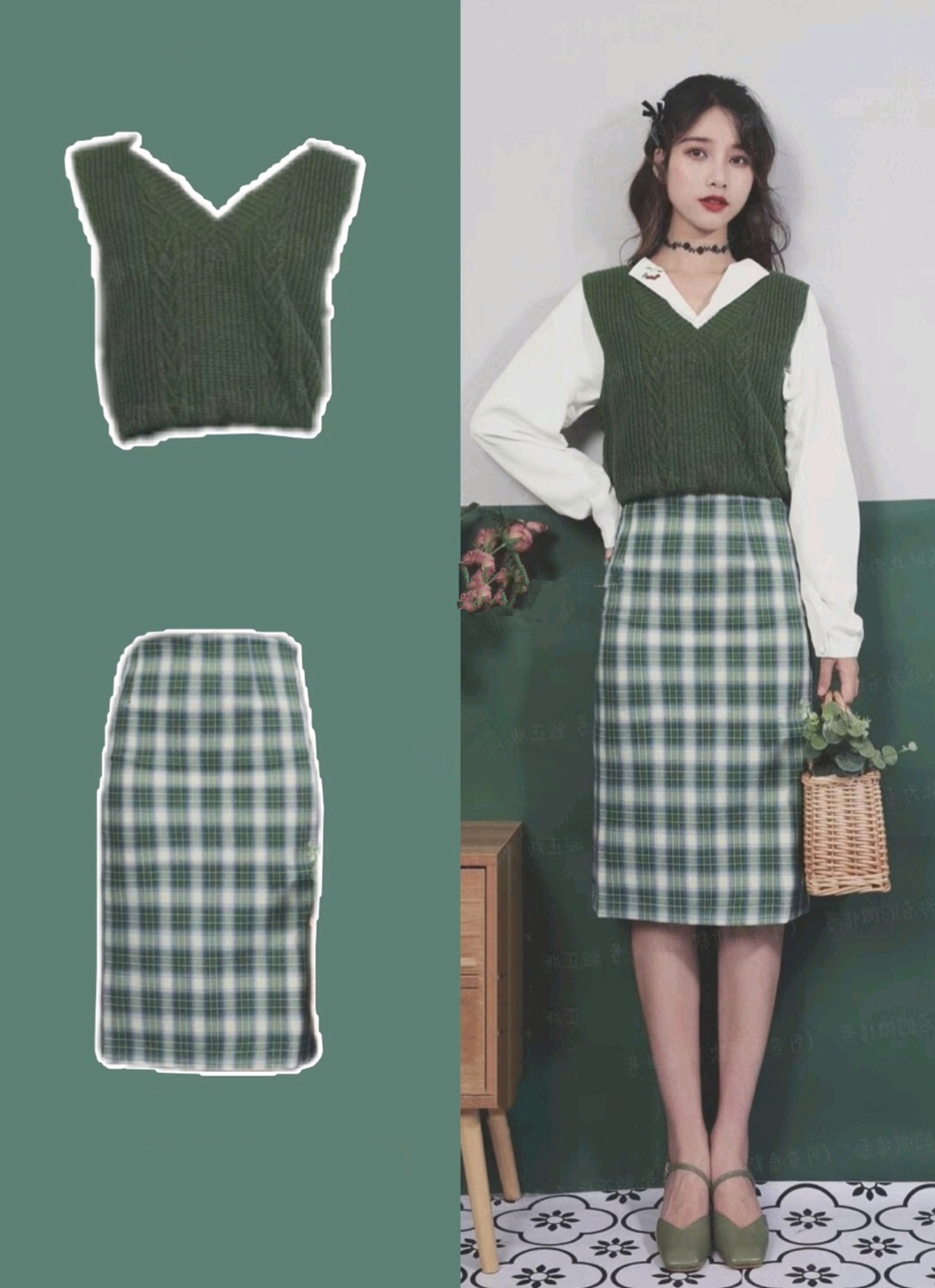 不走寻常路甩开大家都爱的粉色冬季就选绿色穿搭青春活力