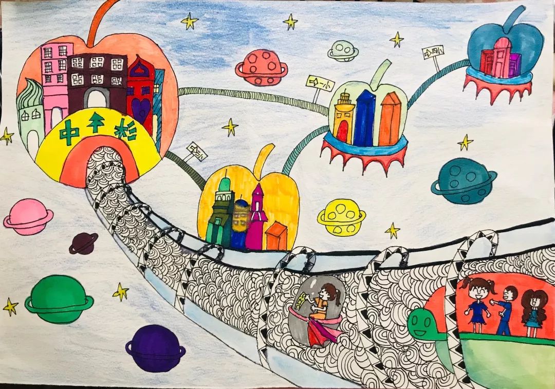 畅想2035我的学校25幅来自国际学校和乡村孩子的作品入围啦艺术展