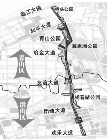 钢城路南延工程规划图图片