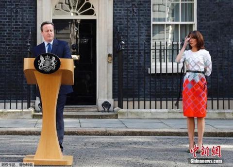 2016年6月24日，英国首相卡梅伦宣布辞职。图片来源：中新网