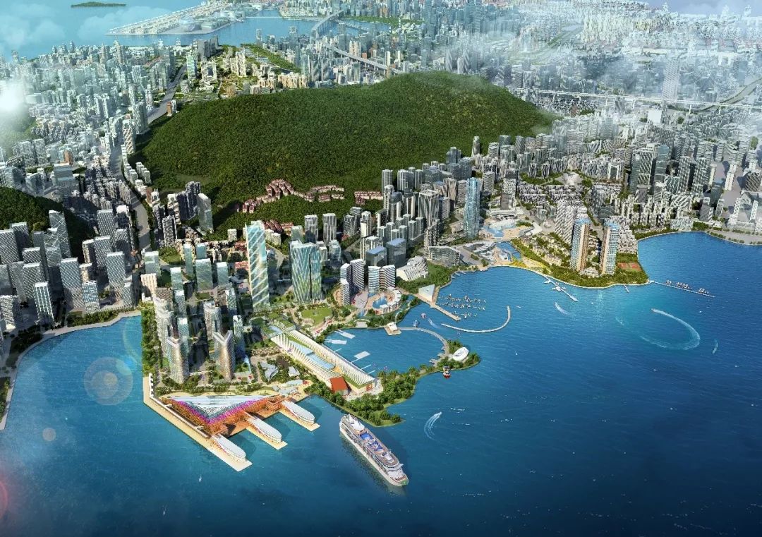 粤港澳大湾区太子湾总部基地效果图.