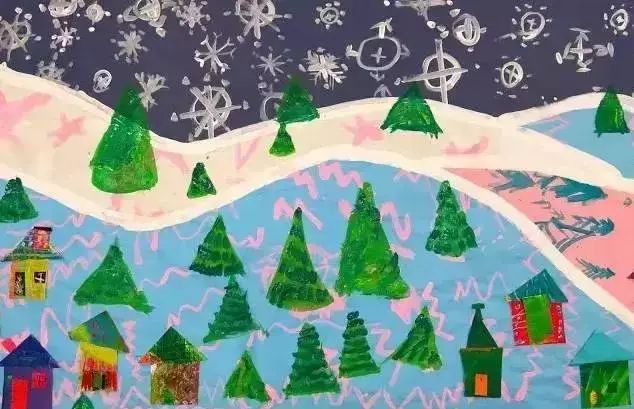 7款幼儿园冬天绘画手工教程竟擦出如此美丽的烟火