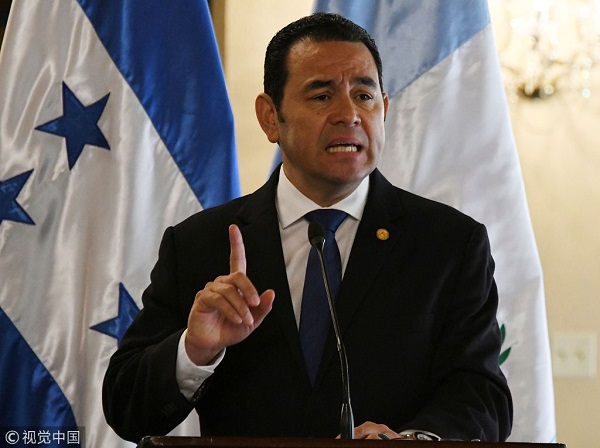 危地马拉总统莫拉莱斯(视觉中国)