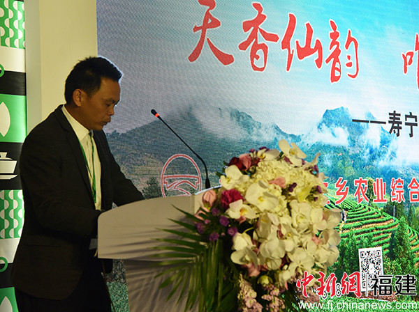 副主任郭晓清向与会者专场推介了寿宁高山茶优异的高山云雾生长环境