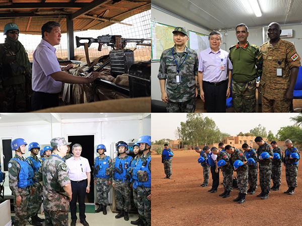 陆军副司令员尤海涛赴马里看望中国第6批维和官兵