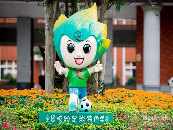 校园文化添色彩 足球元素显特色