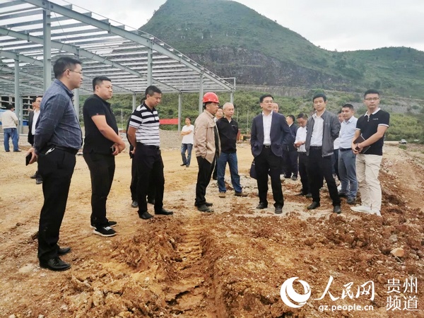 关岭县委书记黄波到龙潭街道办调研生态蛋鸡养殖项目