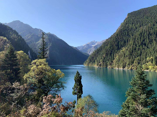 九寨沟美景。澎湃音信记者 胥辉 图