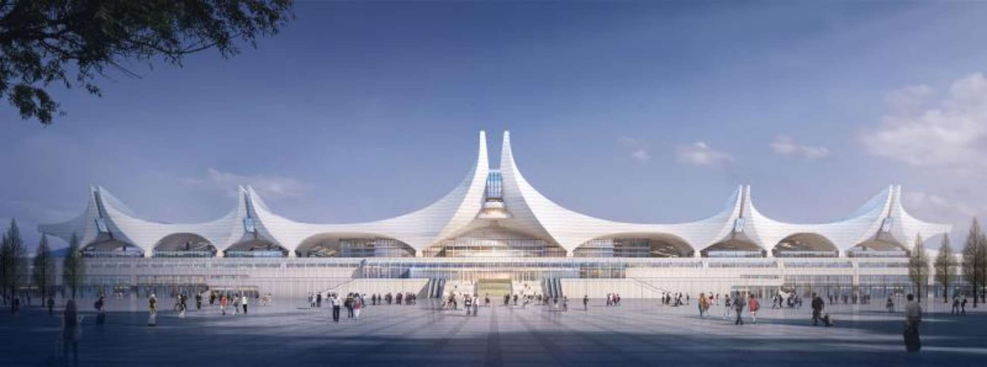 济青高铁红岛站完成钢结构施工青岛海陆枢纽再升级