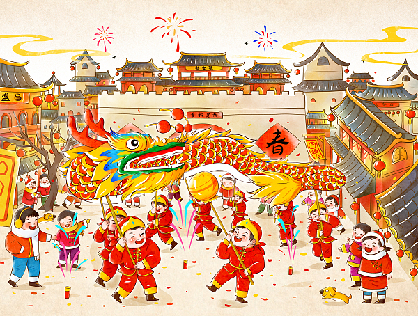 澎湃寒假年味征稿选登过年回家看舞龙