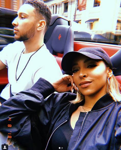 本-西蒙斯女友ins晒两人性感合照:感谢你