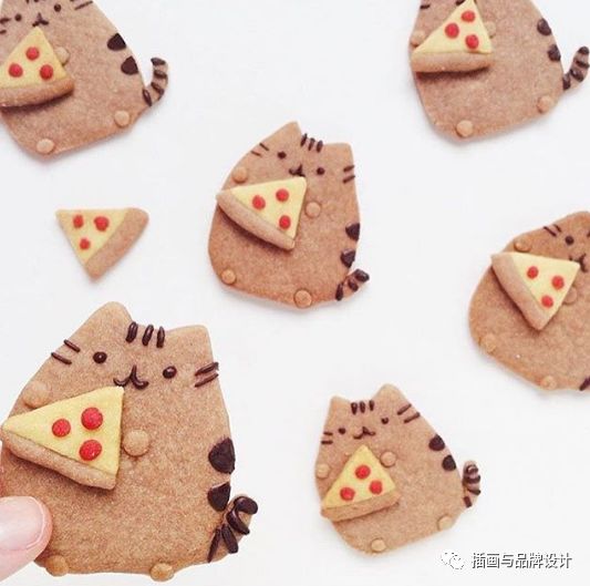 手作丨她画出超火的喵咪,吃货都被她治愈了,喵呜喵喵呜呜