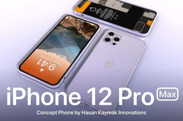 苹果iPhone12 Pro Max渲染图曝光 搭载后置三摄+6000mAH电池