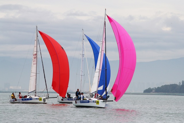 我校帆船队勇夺首届亚洲帆船锦标赛j80级别亚军