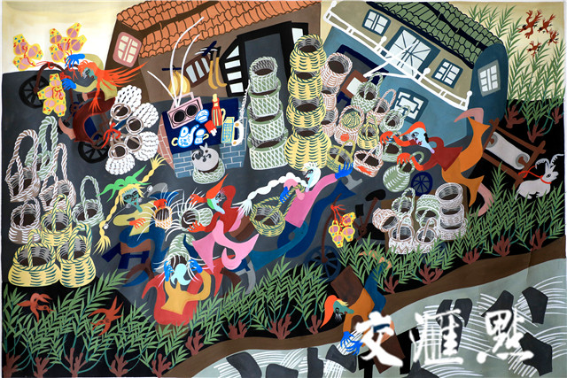 邳州"土画家"备战全国大画展|邳州|农民画|画家_新浪新闻