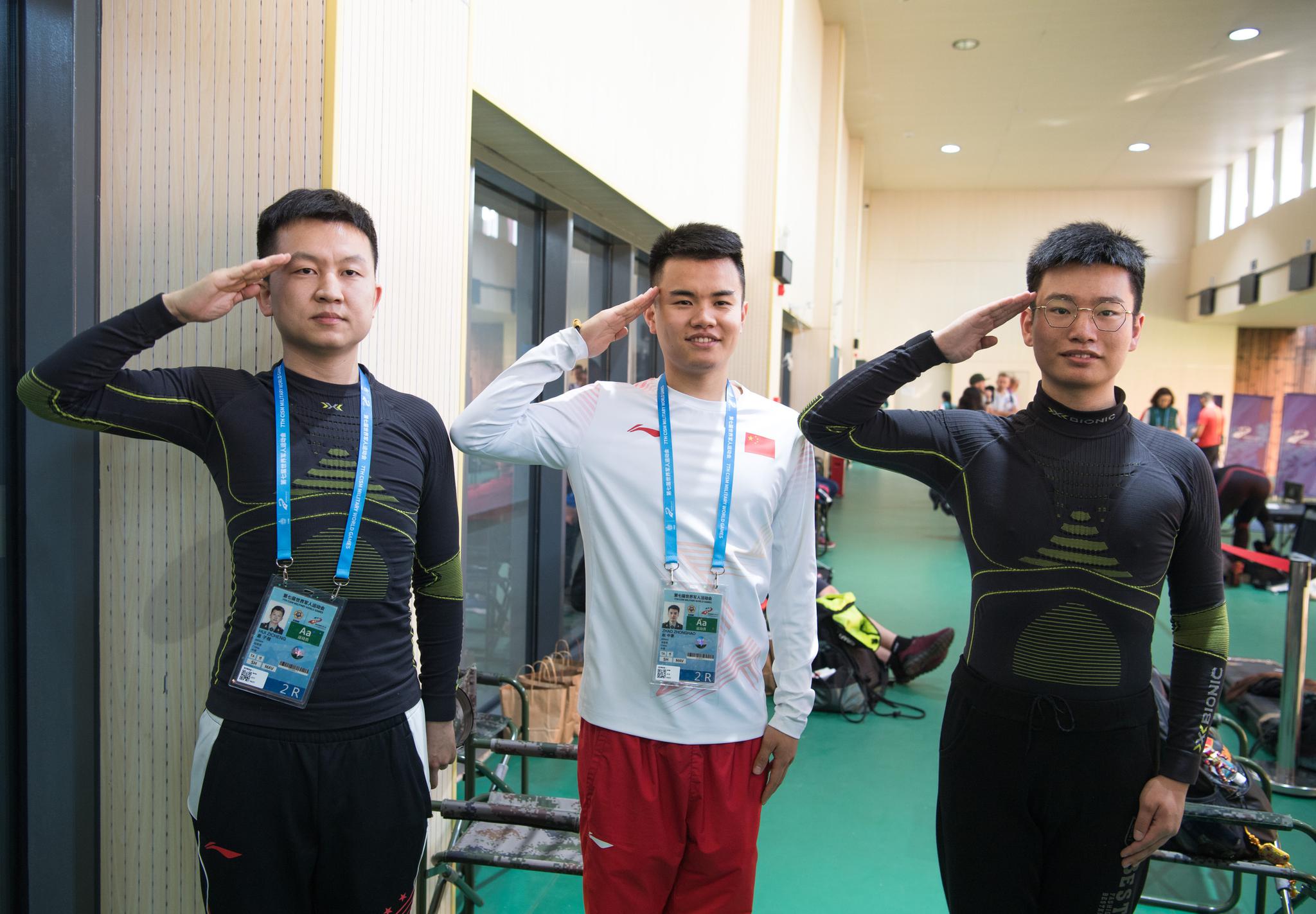 军运会射击中国获两金 小将姚兆楠加赛遗憾得银