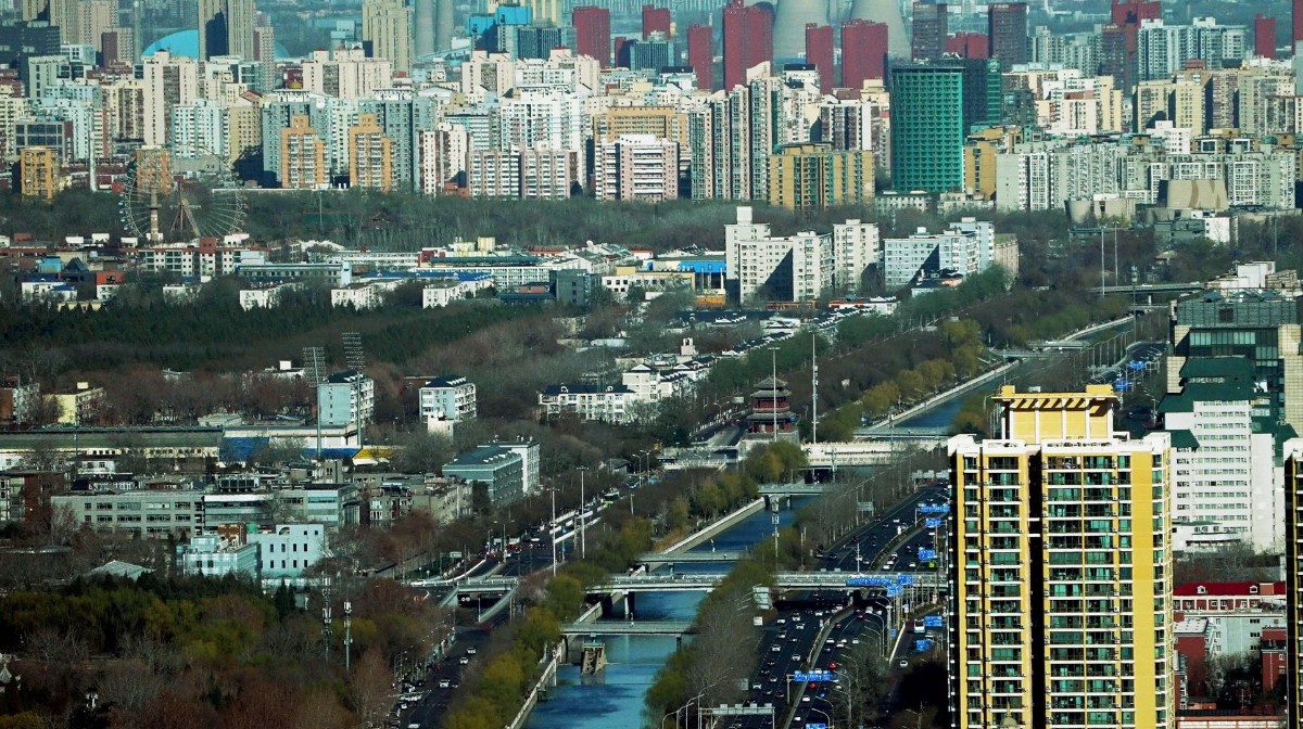 俯瞰北京南二环,春意盎然!