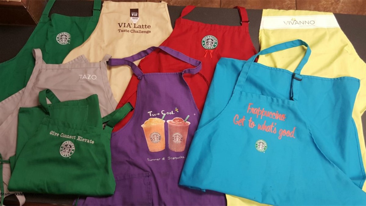 如果你在星巴克遇到这个颜色的围裙那赶紧点一杯咖啡吧