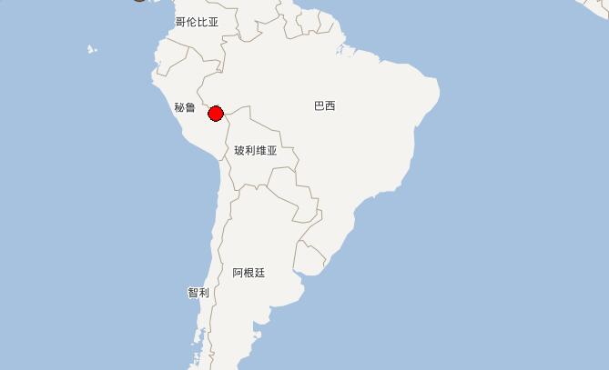秘鲁在地图上的位置图图片