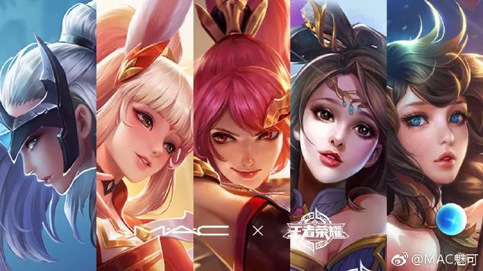 (5位女角色分别是:貂蝉,公孙离,大乔,花木兰,露娜)