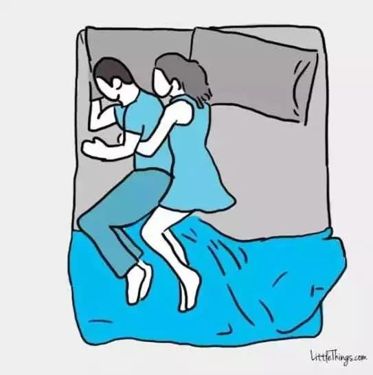 夫妻睡觉的姿势暴露了婚姻的状态