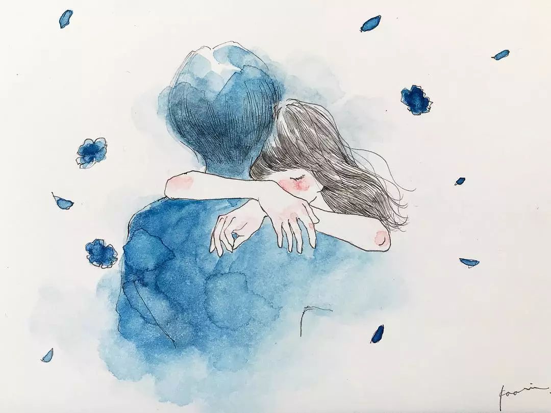 插画丨她画的恋人,怎么感觉要分手,是我想多了吗?