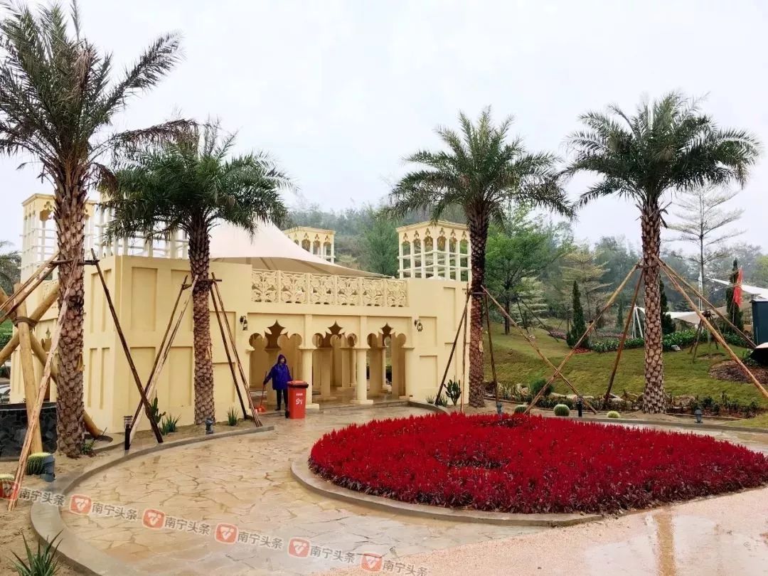 图 | 南宁头条伊朗园日本园按日本长野庭院为原型设计,里面有板房