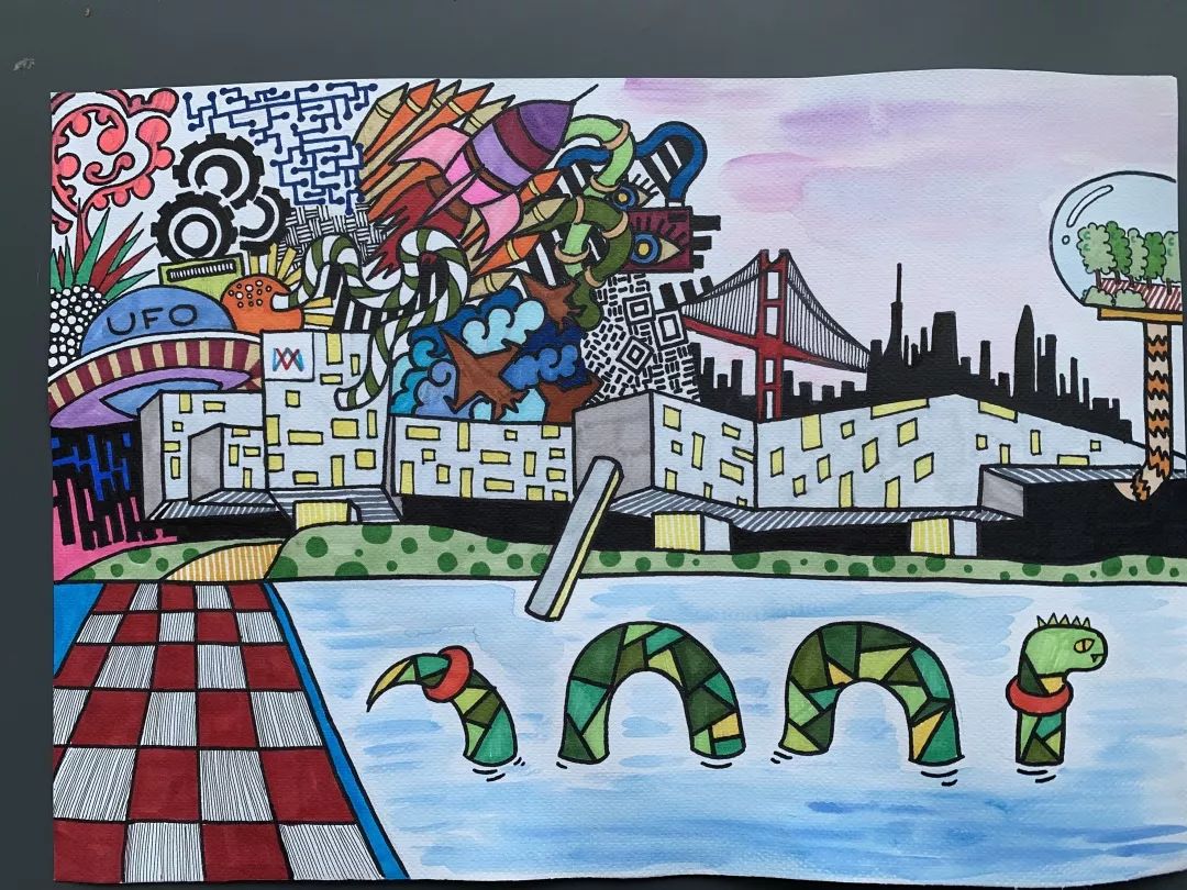 畅想2035我的学校25幅来自国际学校和乡村孩子的作品入围啦艺术展