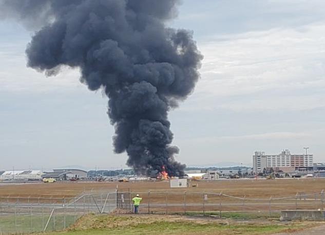 图为坠毁的b17轰炸机