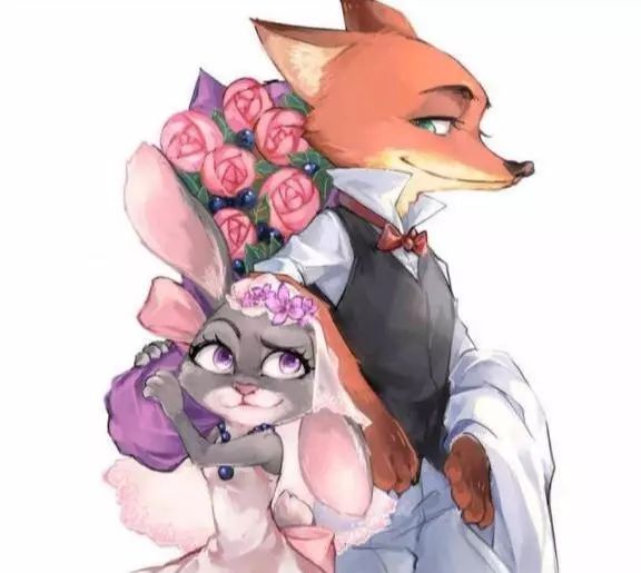 情侣鞋?狐尼克和兔朱迪?这明晃晃的就是恋情啊.