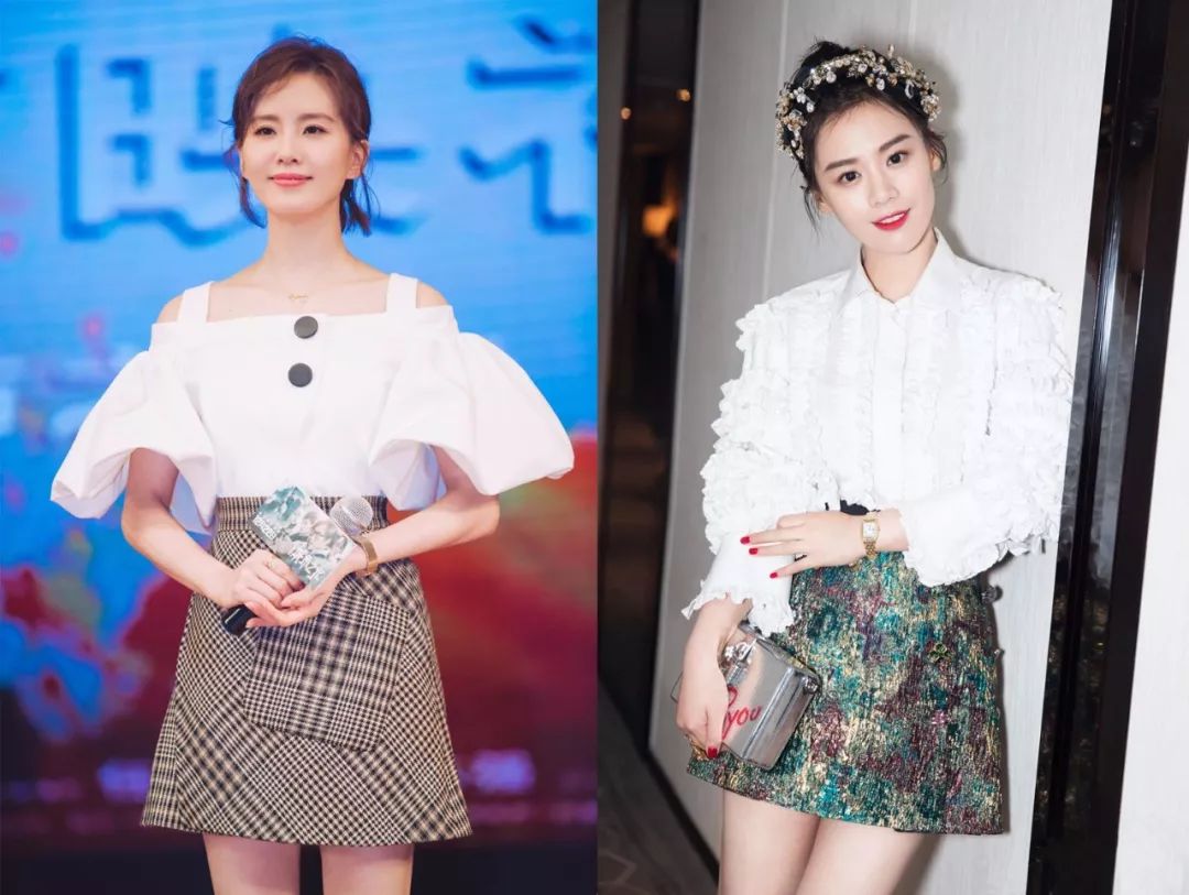 宋茜,马思纯的素色上衣 花裙,承包了我一星期的穿搭