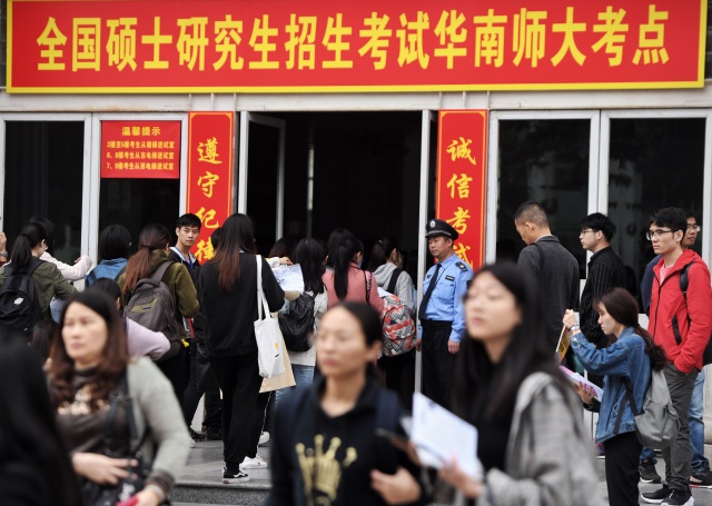 硕士研究生招生考试今日开考
