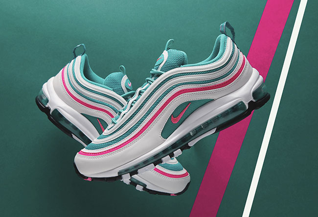 夏日绝配!南海岸配色 air max 97 活力登场!