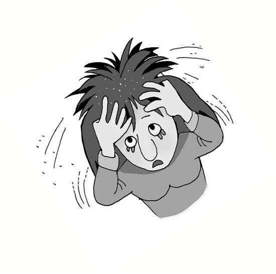 12岁女孩遭遇顽固头皮屑病因让人想不到