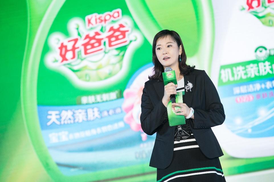 好爸爸市场部总经理胡珊女士以走心视频分享品牌理念