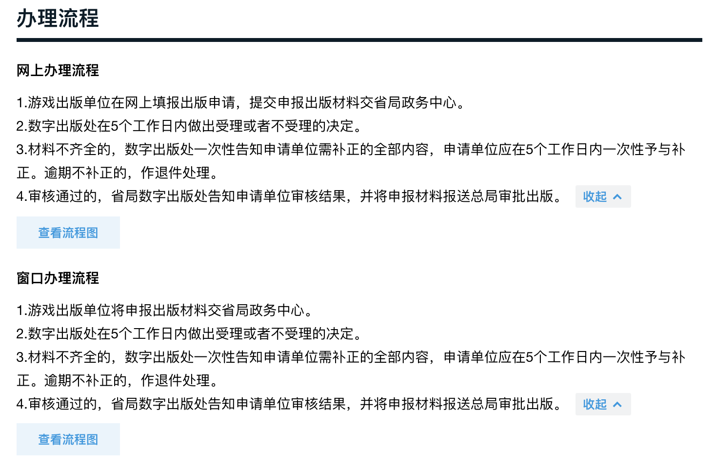 广东政务服务网披露的出版国产网络游戏作品审核流程